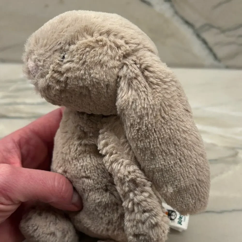 Retiring: jellycat bashful beige bunny, 7.5 inches, new without tags - Picture 5 of 6
